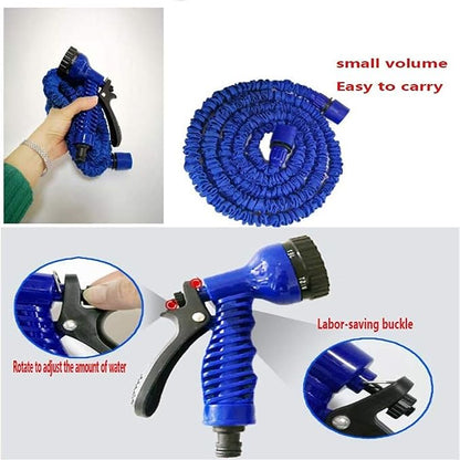 Magic Hose With Spray Nozzles, Expandable hose Expandable Garden Hose,Water Hose, Hose Kit, Spray Gun Nozzle, Watering Kit, Blue Magic hose