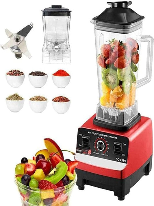 Heavy Duty Blender Mixer Juicer Jar With 15 Speed Control, 6800W, Multicolour