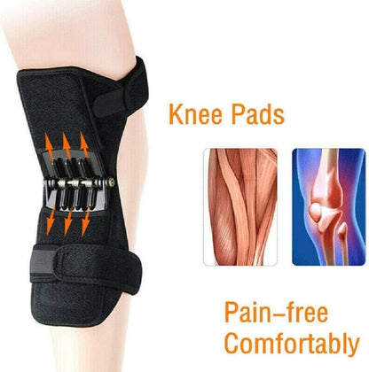 Knee Booster, Spring Knee Pad Breathable Knee Booster Power Lift Knee Protection Booster Patella Stabilizer Protector Joint Pain Relief Mountaineering Deep Care