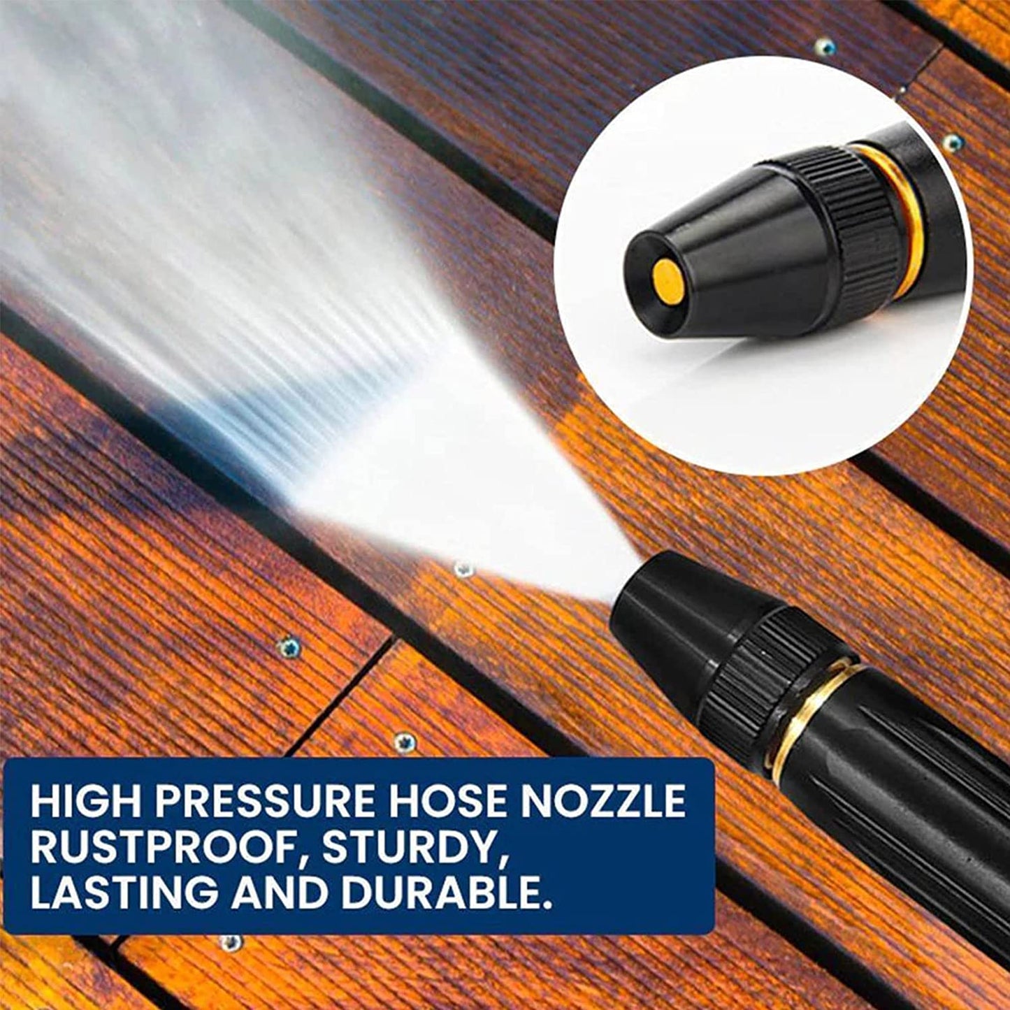 High Pressure Water Spray Hose Nozzle Gun For Garden Hose | Car Washing | Window Cleaning