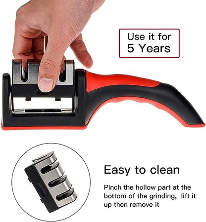 Kitchen Knife Sharpener Professional Knife Sharpener Kitchen Sharpening Stone Whetstone Tungsten Steel Diamond Ceramic Kitchen Knifes Accessories Knife Sharpeners