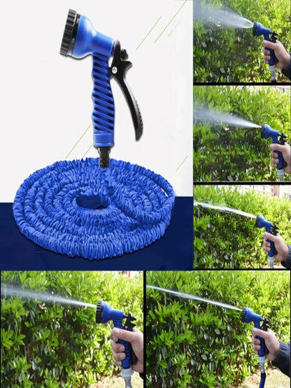 Magic Hose With Spray Nozzles, Expandable hose Expandable Garden Hose,Water Hose, Hose Kit, Spray Gun Nozzle, Watering Kit, Blue Magic hose