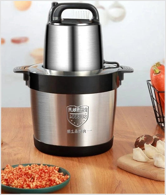 6L Stainless Steel Food Chopper/Grinder for Meat, Vegetables, Fruits and Nuts